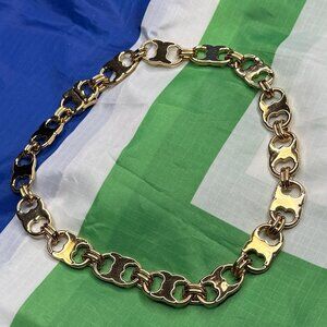 Tory Burch Gold Plated Gemini Link Necklace NWOT